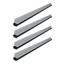 4 Cremalheira Aço 1M Gomos ABS Para automatizador Intelbras 4 Cremalheira Aço 1M Gomos ABS Para automatizador Intelbras