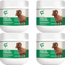 4 Creme Hidratante Tradicional Fashion Cosméticos Sebo de Carneiro Pote 430ml