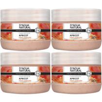 4 Cremes Esfoliante Forte Abrasão Apricot 300g Dágua Natural