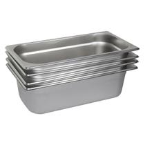 4 Cubas Gastronômica Buffet GN 1/3 150mm Aço Inox Sem Alça 4 Cubas Gastronômica Buffet GN 1/3 150mm Aço Inox Sem Alça