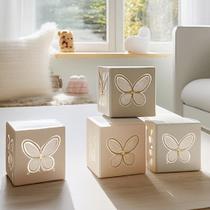 4 Cubos Iluminados Borboletas 4 Cubos Iluminados Borboletas