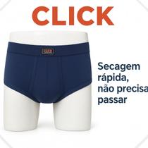 4 Cuecas Click Tradicional Adulto Com Abertura Helanca 120