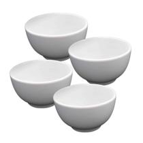 4 Cumbuca 500ml Tigela Bowl 2 Linha Porcelana Branca Japonesa Sopa Caldo Açaí Consume - Armazém do E-commerce