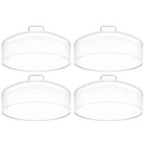 4 Cúpulas para Prato de Bolo Natural Tampa de Plástico 31cm Haus Concept