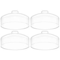 4 Cúpulas para Prato de Bolo Natural Tampa de Plástico 31cm Haus Concept 4 Cúpulas para Prato de Bolo Natural Tampa de Plástico 31cm Haus Concept