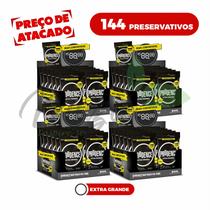 4 Cx Preservativo camisinha Extra Grande 56 mm Prudence c/ 3 total de 144 preservativos