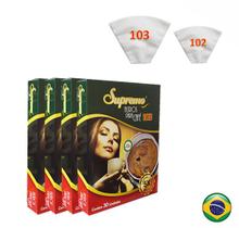 4 CXs Filtros de Café Supremo em TNT Lavável Reutilizável até 5X - nº 103