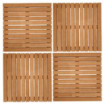 4 Deck Madeira Modular 50x50 Stain Mogno Interna Externa