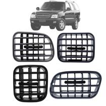 4 Difusor De Ar Painel S10 Blazer 2001 A 2011 Grafite