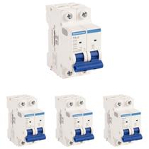 4 Disjuntores 40A Bipolar Tramontina TDJ3 Curva C 3kA 4 Disjuntores 40A Bipolar Tramontina TDJ3 Curva C 3kA