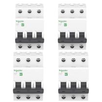 4 Disjuntores Schneider 63A 3P Curva C Automático 415V