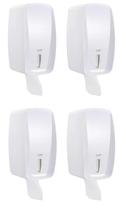 4 Dispenser Papel Higiênico Interfolha Cai Cai Invoq Branco 4 Dispenser Papel Higiênico Interfolha Cai Cai Invoq Branco