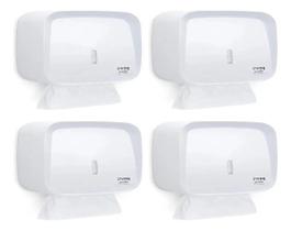 4 Dispenser Porta Papel Toalha Compacto Invoq Branco 4 Dispenser Porta Papel Toalha Compacto Invoq Branco