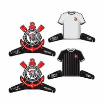 4 Display de mesa Decoração Corinthians Festa Completa 20cm