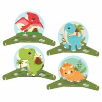 4 Display Decoração Dino Baby Festa Aniverário completo 20cm 4 Display Decoração Dino Baby Festa Aniverário completo 20cm