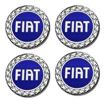 4 Emblema Adesivo Calota Fiat Palio Resinado ul 48Mm