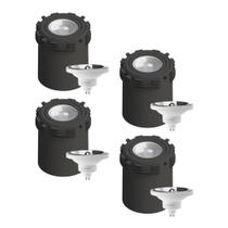 4 Embutido Gravity + Lâmpada AR111 LED 12W 4000K 765lm