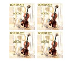 4 Encordoamentos Dominante Para Violino Orchestral
