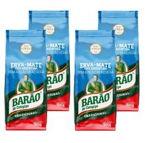 4 Erva Mate Chimarrão BARÃO ARGENTINA Export Descansada 500g 4 Erva Mate Chimarrão BARÃO ARGENTINA Export Descansada 500g