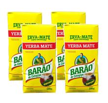 4 Erva Mate Chimarrão BARÃO EXPORT Padrão Uruguai 500G