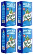 4 Erva Mate Chimarrão BARÃO MOÍDA GROSSA VÁCUO 1Kg