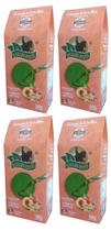 4 Erva Mate Chimarrão BRASÃO VERDE VANILLA ICE PÊSSEGO 500gr