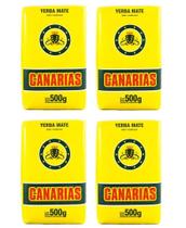 4 Erva Mate Chimarrão CANARIAS TRADICIONAL Uruguaia 1KG