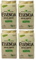 4 Erva Mate Chimarrão ESSENCIA ORGÂNICA Vácuo Sem Açúcar 1Kg