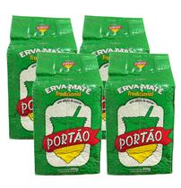 4 Erva Mate Chimarrão PORTÃO NATIVA TRADICIONAL VÁCUO