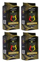 4 Erva Mate Chimarrão REI VERDE DEFUMADA BARBAQUA 1Kg