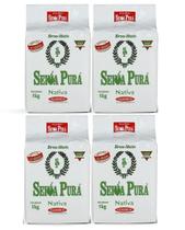 4 Erva Mate Chimarrão SEIVA PURA VÁCUO NATIVA 1kg 4 Erva Mate Chimarrão SEIVA PURA VÁCUO NATIVA 1kg