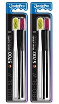 4 Escovas De Dentes Jadepro Pro-slim 5700 Cerdas Alemãs Ultra Suave 4 Escovas De Dentes Jadepro Pro-slim 5700 Cerdas Alemãs Ultra Suave