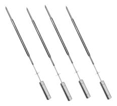 4 Espetos Picanha Inox para Kit Giratório Brasa Grill