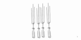4 Espetos Tridente Inox Com Engrenagem Para Grill Giratória 4 Espetos Tridente Inox Com Engrenagem Para Grill Giratória