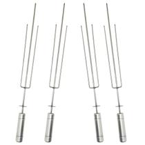 4 Espetos Tridentes Inox para Grill Giratório Churrasqueira - Brasa Grill 4 Espetos Tridentes Inox para Grill Giratório Churrasqueira - Brasa Grill
