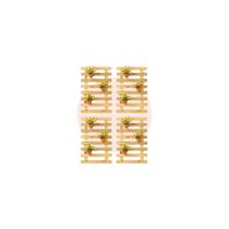 4 estrados treliça madeira pinus 50x44cm p/ decoração jardim