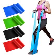 4 Faixa Elástica Theraband Resistência Exercício Pilates Yoga Fisioterapia 4 Faixa Elástica Theraband Resistência Exercício Pilates Yoga Fisioterapia