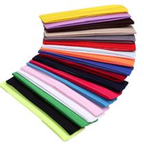 4 faixas de cabelo penteados e esportes branco, preto, marrom claro e marrom escuro Cor:Kit 6 Colorido(Cor Aleatorio)