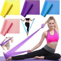 4 Faixas Elásticas Theraband Resistência Exercício Pilates Yoga Fisioterapia 4 Faixas Elásticas Theraband Resistência Exercício Pilates Yoga Fisioterapia