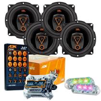 4 Falantes Triaxiais Jbl 5trms80 160w + 2 Strobo Ajk 6w 3.0