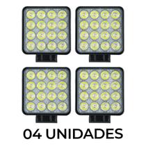 4 Farol De Milha 48w 16 Led Bivolt Forte Universal 6500K