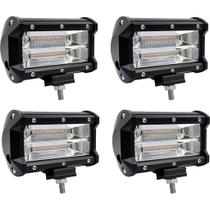 4 farol de milha led 10~30v 6000k 6480lm 72w 24 leds x 3w vpl-7343 -1005