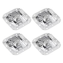 4 Fecho Borboleta Pequeno Para Case Com Porta Cadeado Cromado Profissional Com Nota Fiscal