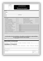 4 Fichas Bloco Anamnese Massoterapia/Massagem Profissional CORES