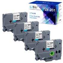 4 fitas rotulador brother compatível tze-231 tze231 tz-231 4 fitas rotulador brother compatível tze-231 tze231 tz-231