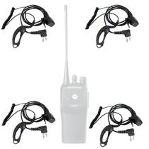 4 Fone Ouvido Microfone Rádio Comunicador P/ Motorola Ep450