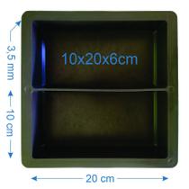 4 Forma De Piso Paver Bloquete Tijolinho 6cm