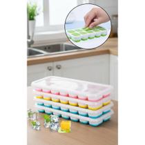 4 Formas Gelo Cubo Silicone Tampa Rígida Fácil Soltar 4 Formas Gelo Cubo Silicone Tampa Rígida Fácil Soltar