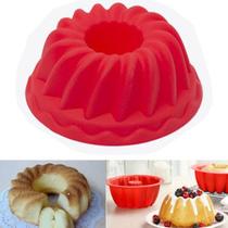 4 Formas Vazada Redonda Silicone Flexível Bolo Torta 23,5cm
