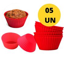 4 Forminhas De Cupcake Kit Com Mini Formas De Silicone Não Gruda Prático E Fácil Para Casa Festas